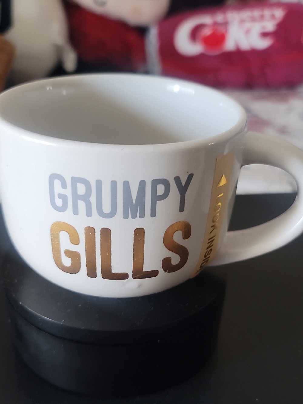 🦈New Secret Shark Inside Coffee Cup Oversized Mug ceramic Grumpy Gills Jaws 🦈